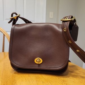 Vintage Coach Mahogany Brown #9965 Legacy Small Flap Bag